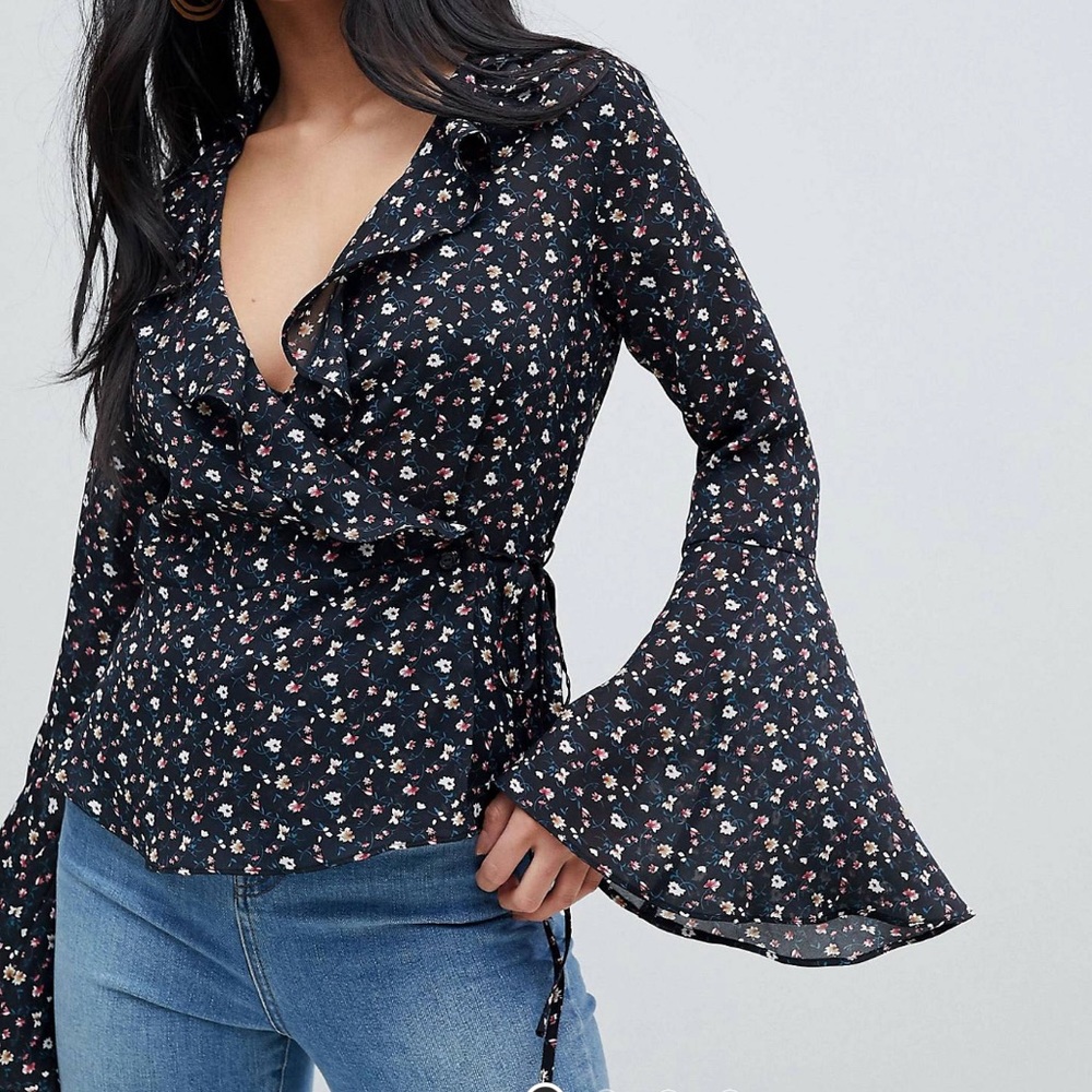 wrap blouse